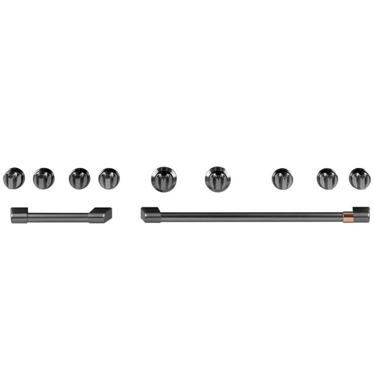 CAFE  Café(TM) 48" Brushed Black Handle & Knob Set for Pro Range and Rangetop - CXPR8HKPMBT-KT