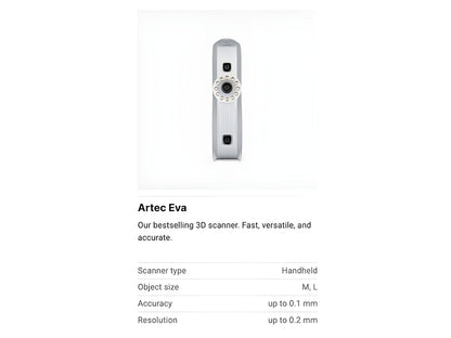Artec Eva 3D Scanner (EDU)