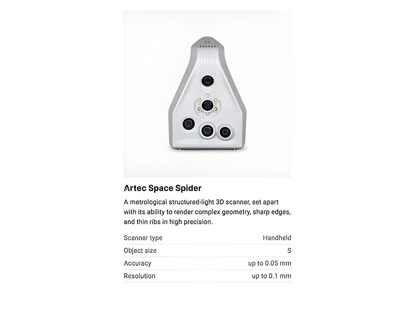 Artec Space Spider 3D Scanner