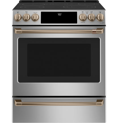 Café Front Control Electric Knobs and Handles - Brushed Bronze - CXFCEHKPMBZ-KT