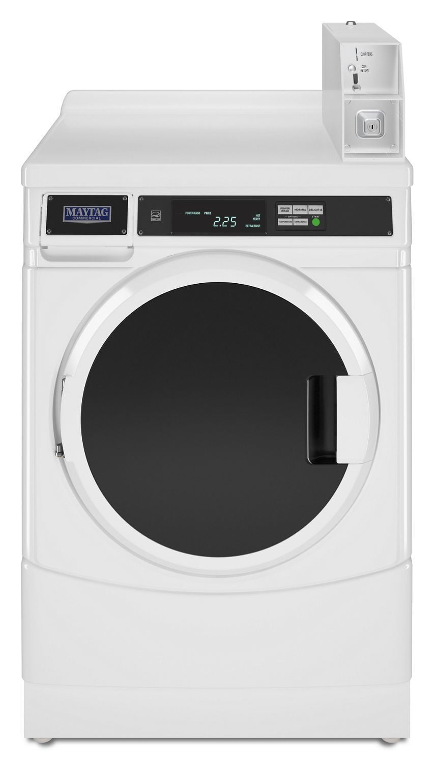 WHIRLPOOL  27" Commercial Electric Front-Load Dryer, Non-Vend White - CED9160GW-KT