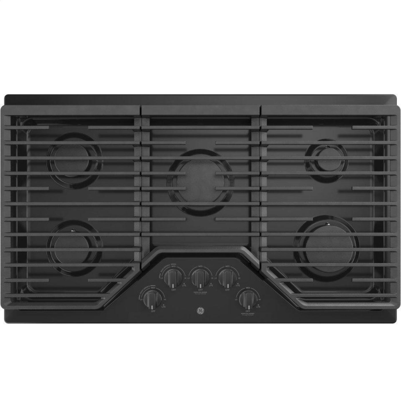 GE APPLIANCES JGP5036DLBB GE(R) 36" Built-In Gas Cooktop with 5 Burners and Dishwasher Safe Grates - JGP5036DLBB-KT