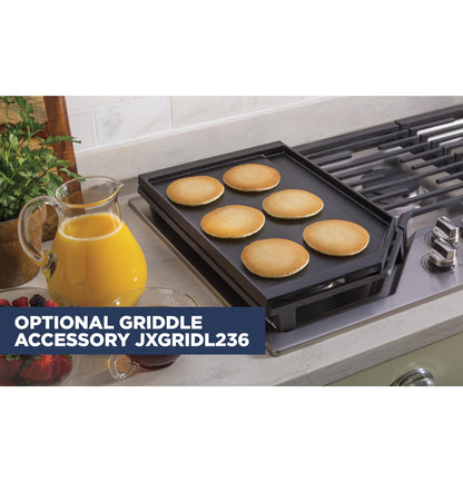 GE APPLIANCES JGP5036SLSS GE(R) 36" Built-In Gas Cooktop with 5 Burners and Dishwasher Safe Grates -JGP5036SLSS-KT
