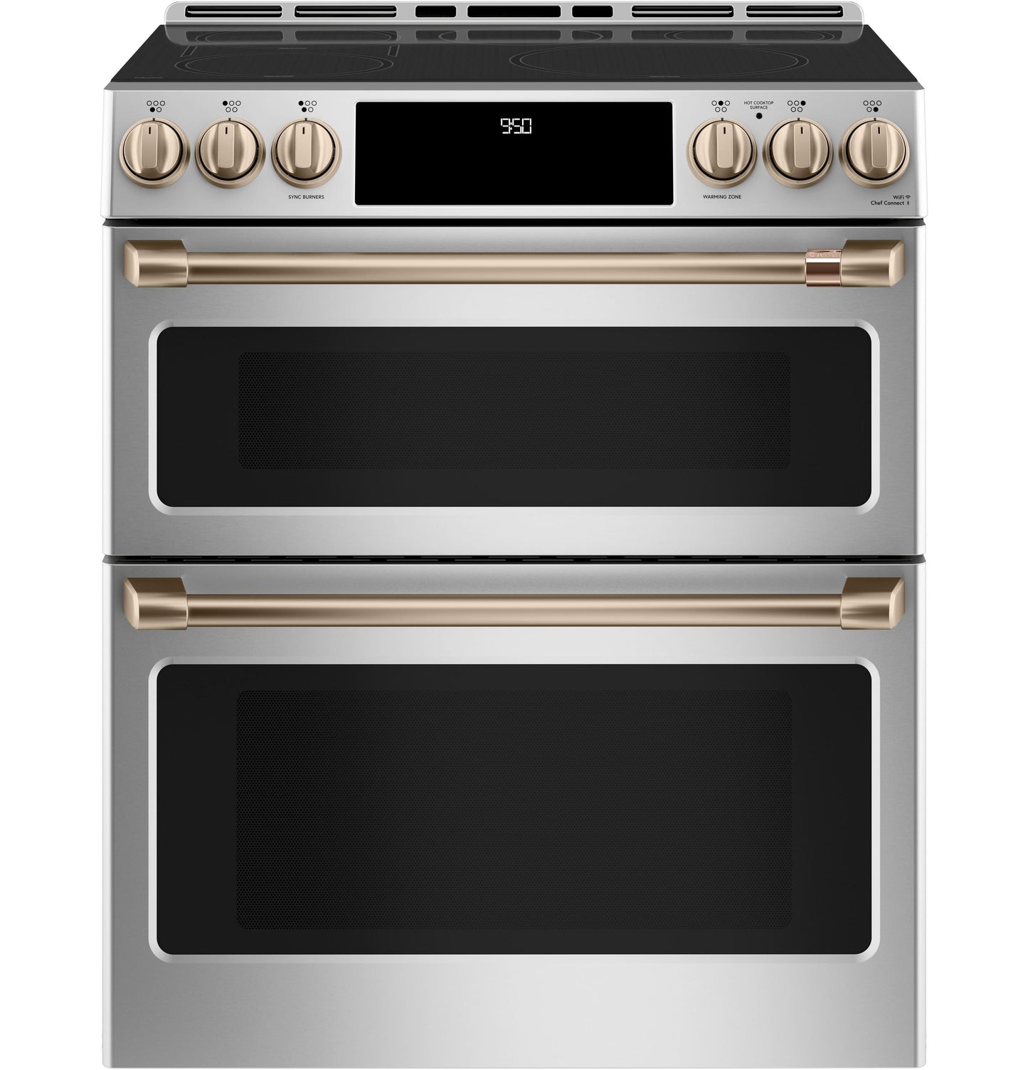 Café Front Control Induction Knobs and Handles - Brushed Bronze - CXFCHHKPMBZ-KT