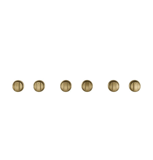 CAFE Café(TM) 36" Brushed Brass Handle & Knob Set for Pro Range and Rangetop - CXPR6HKPTCG-KT
