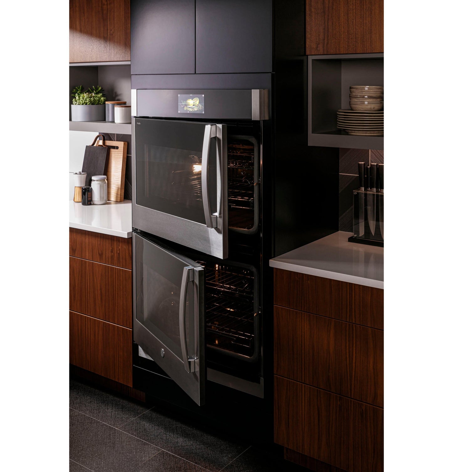 GE APPLIANCES PTD700LSNSS GE Profile 30" Smart Built-In Convection Double Wall Oven with Left-Hand Side-Swing Doors - PTD700LSNSS