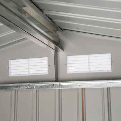 Outsunny 7' x 4' x 6' Steel Outdoor Shed Organizer - 845-030YL