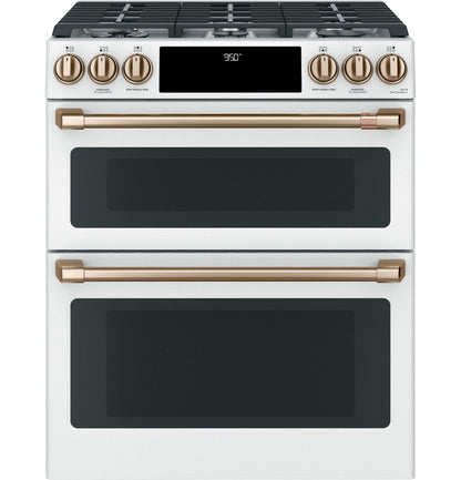 CAFE Caf(eback) Front Control Gas Knobs and Handles - Brushed Bronze - CXFCGHKPMBZ-KT