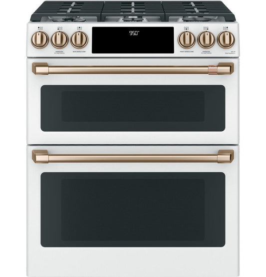 CAFE Caf(eback) Front Control Gas Knobs and Handles - Brushed Bronze - CXFCGHKPMBZ-KT
