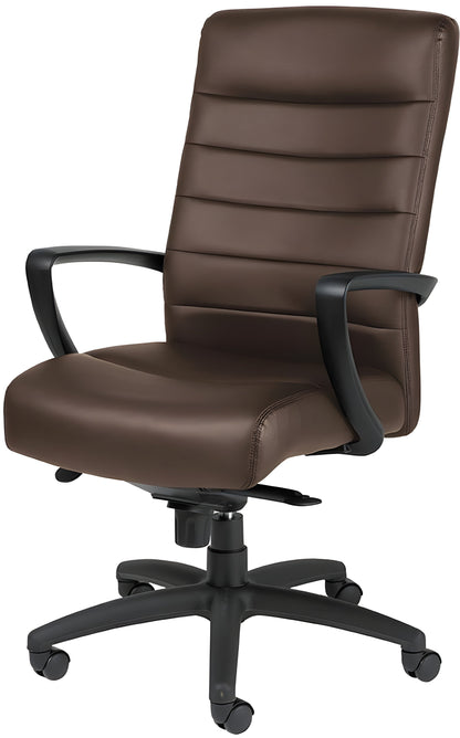 EuroTech Manchester High-Back Leather Executive Chair - EUR-LE150-BRNL