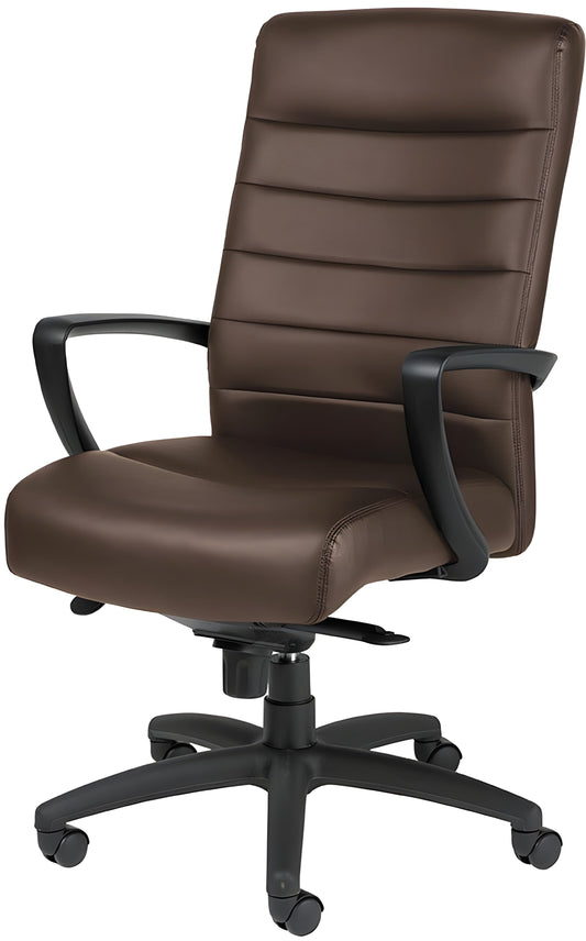 EuroTech Manchester High-Back Leather Executive Chair - EUR-LE150-BRNL
