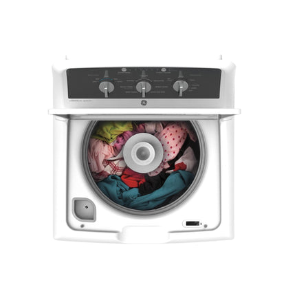 GE APPLIANCES GTW525ACWWB GE(R) 4.3 cu. ft. Capacity Washer with Stainless Steel Basket,5-yr Limited Warranty&#x200B; - GTW525ACWWB-KT