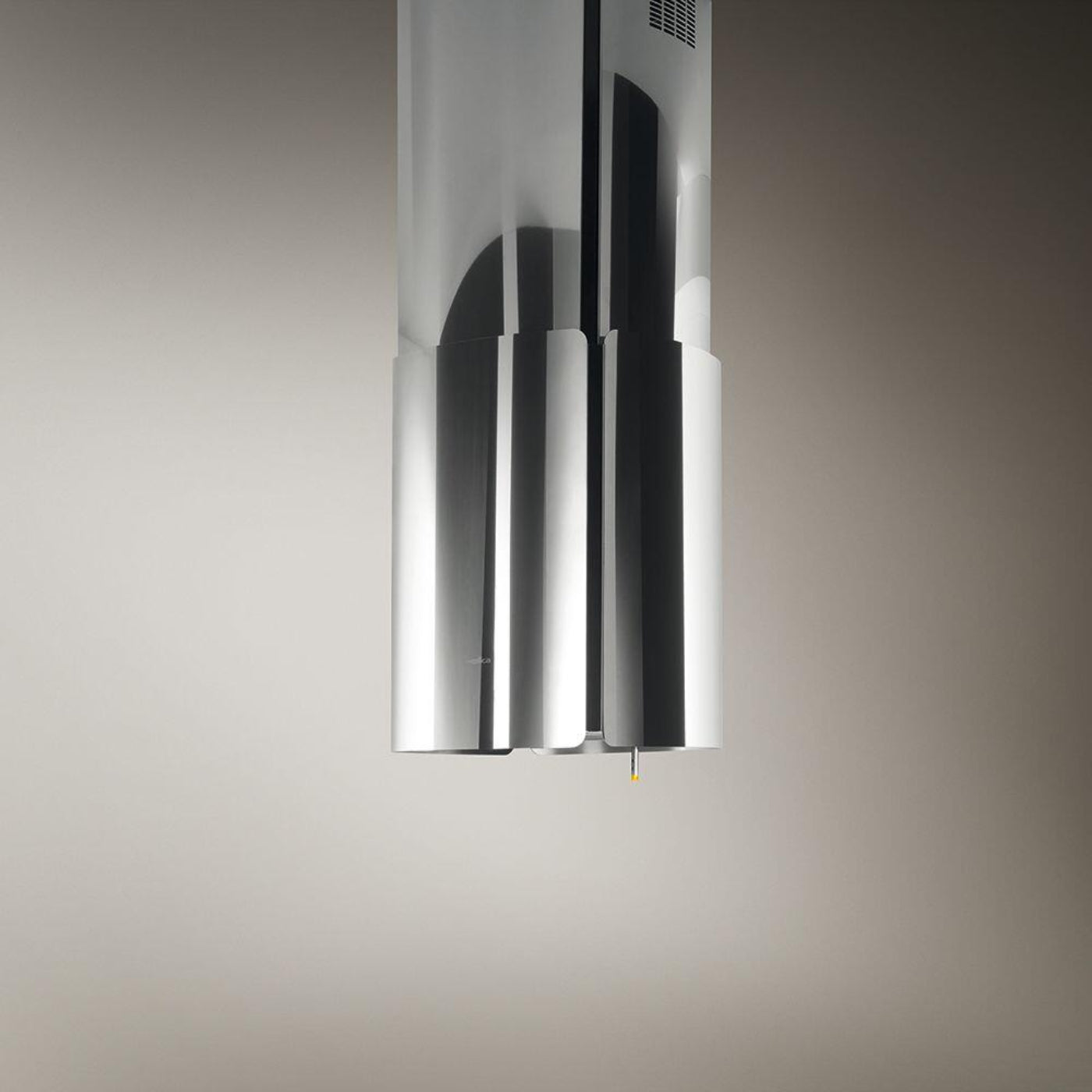 Elica - CHROME - Iconic - 22 7/8" W x 17" D x 22 7/8" H, Polished Stainless Steel - Island Hoods- ECH623S1
