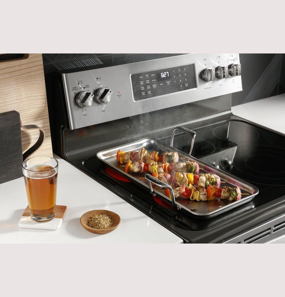 GE APPLIANCES PB965YPFS GE Profile™ 30" Smart Free-Standing Electric Double Oven Convection Range with No Preheat Air Fry - PB965YPFS-KT