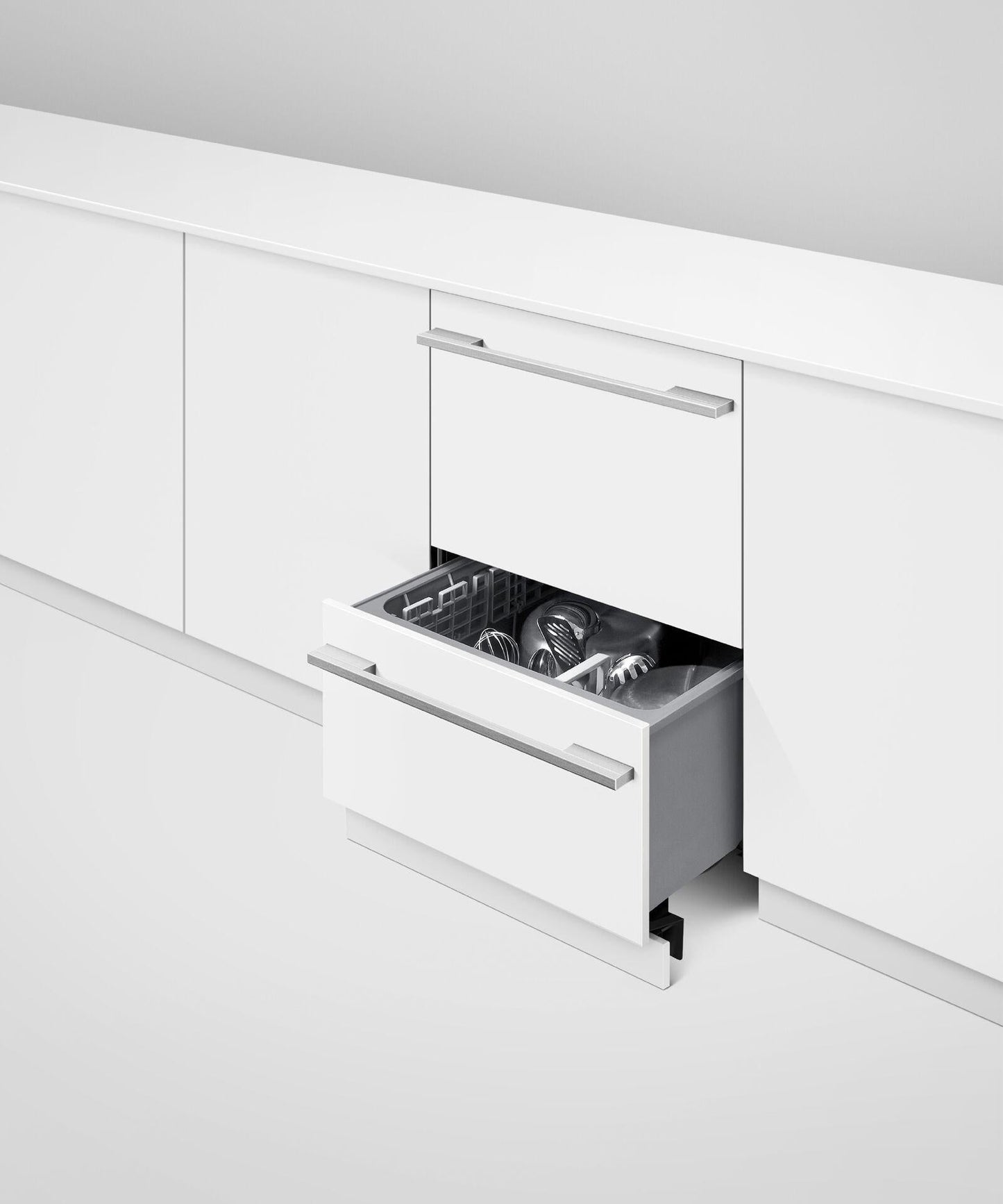 FISHER & PAYKEL DD24DHTI9N Integrated Double DishDrawer™ Dishwasher, Tall, Sanitize = DD24DHTI9N