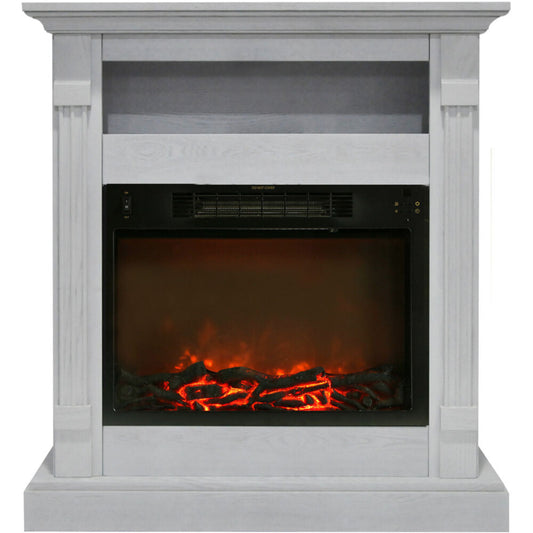 Cambridge Electric Mantel Fireplaces CAMBR3437 1WHT - CAMBR3437-1WHT