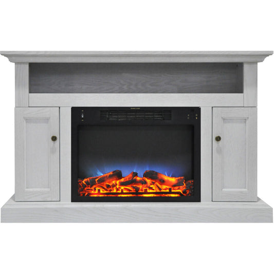 Cambridge Electric Mantel Fireplaces CAMBR5021 2WHTLED - CAMBR5021-2WHTLED