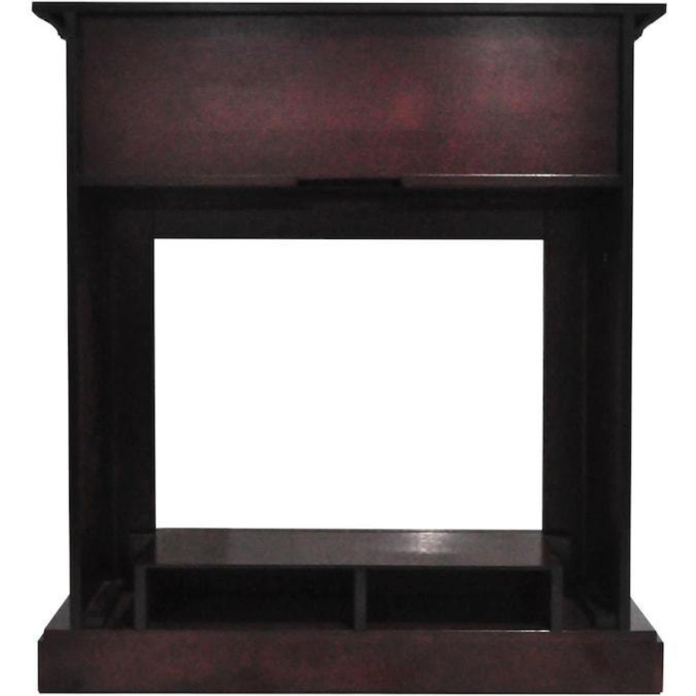 Cambridge Sienna 34-In. Electric Fireplace Heater with Mahogany Mantel, Enhanced Log Display, Multi-Color Flames, and Remote Control - CAM3437-1MAHLG3