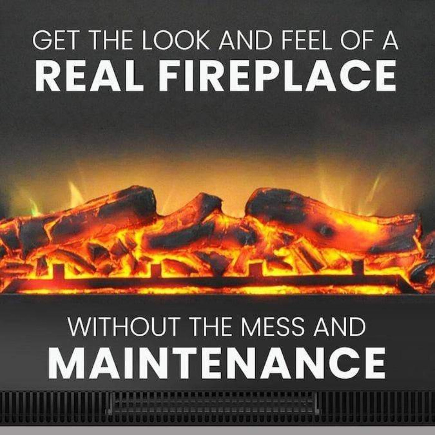 Cambridge Sienna 34" Electric Fireplace, Slate Blue Mantel - CAM3437-1SBLLG3