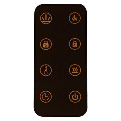 Cambridge 78 In. Wall-Mount Electric Fireplace in Black with Multi-Color Flames and Crystal Rock Display - CAM78WMEF-1BLK