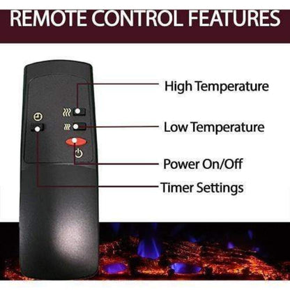 Cambridge 32" Sawyer Industrial Electric Fireplace Mantel with Enhanced Log Display & Color Changing Flames - CAM5332-1MAHLG3