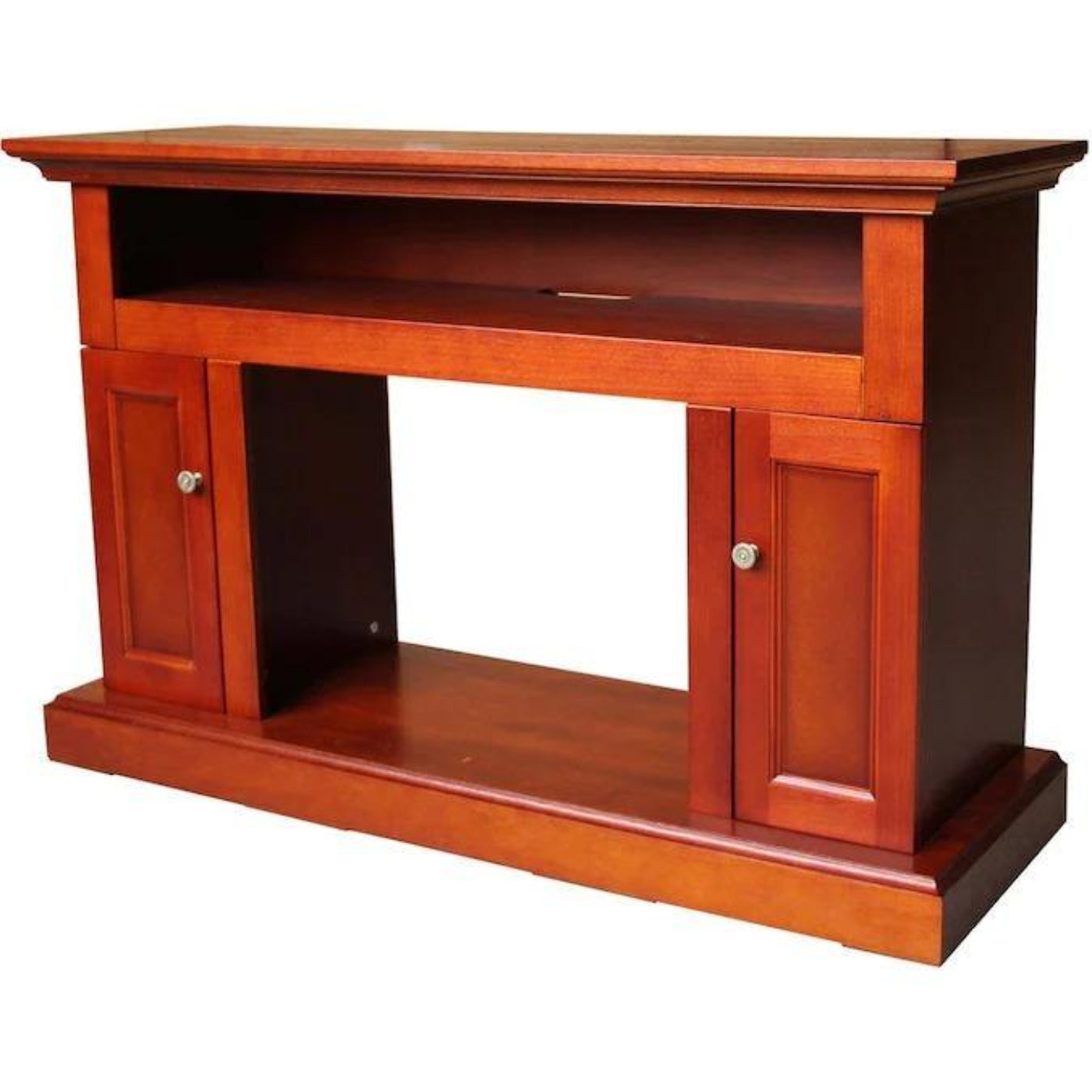 Cambridge Sorrento Electric Fireplace with 1500W Log Insert and 47 In. Entertainment Stand in Cherry - CAM5021-2CHR