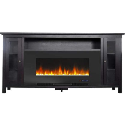 Cambridge Somerset 70" Black Electric Fireplace TV Stand with LED Flames - CAM6938-1COF