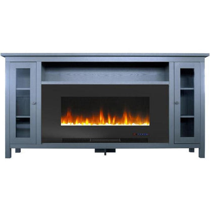Cambridge Somerset 70" Black Electric Fireplace TV Stand with LED Flames - CAM6938-1COF