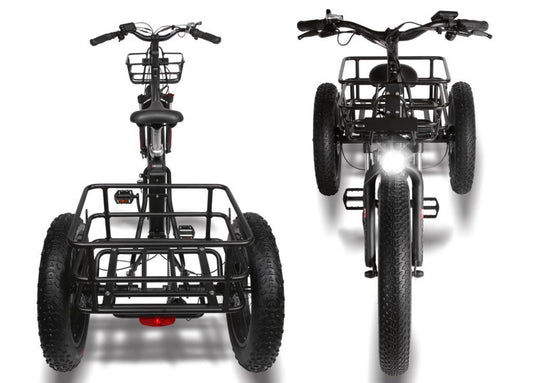 T4B 500W Trike 3-Wheel Cargo Fat Tire Electric Bike - EB-CARRIAGE