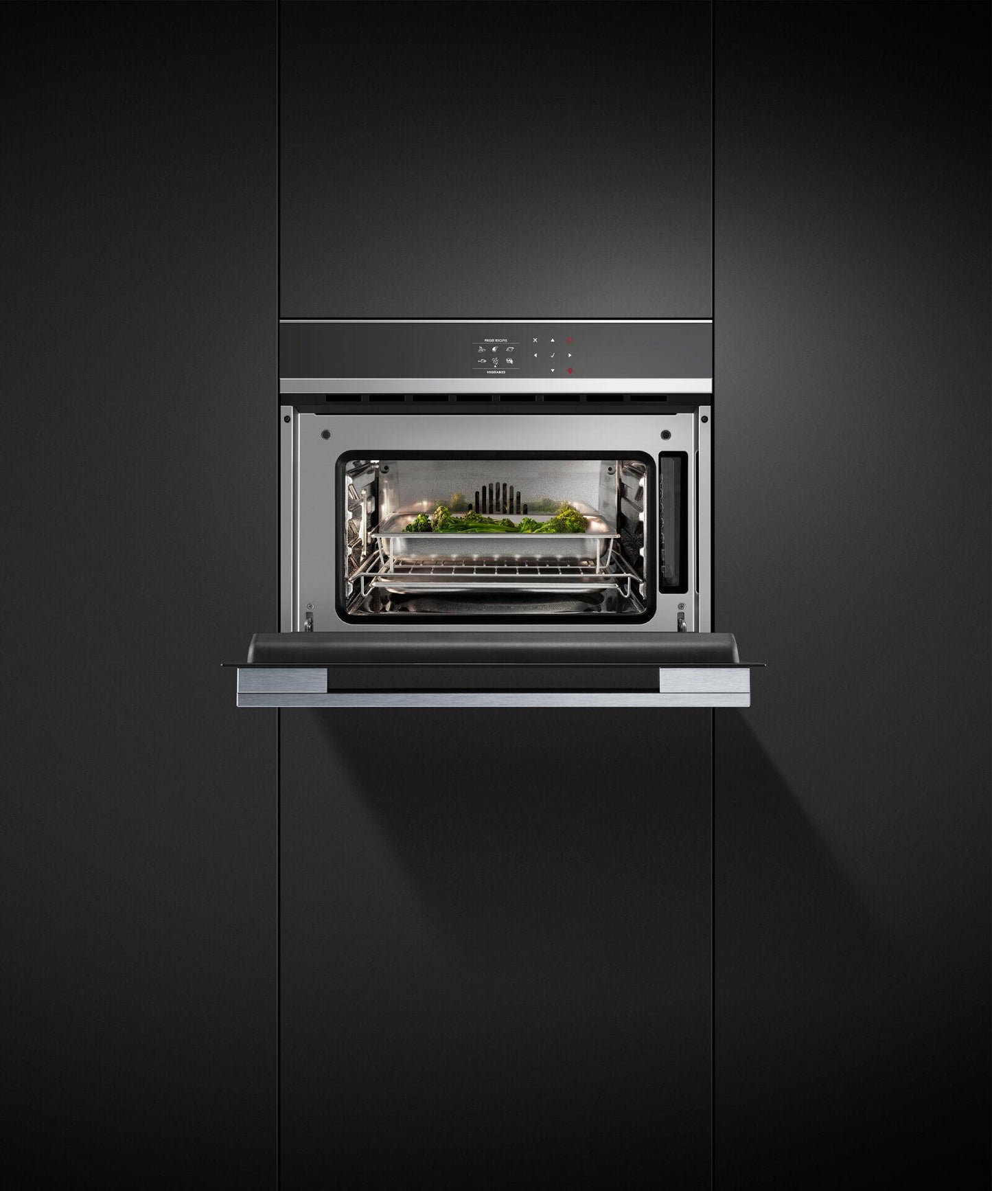 FISHER & PAYKEL OS24NDB1 Combination Steam Oven, 24", 9 Function - OS24NDB1-KT