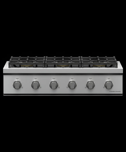 FISHER & PAYKEL RGV3366L Gas Range, 36", 6 Burners, LPG -  RGV3366L