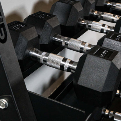 GIANT Rubber Hex Dumbbell Sets - Ergonomic - DB550