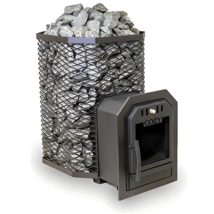 Cozy Heat Thru-Wall Wood-Burning Sauna Stove - 4745010348044