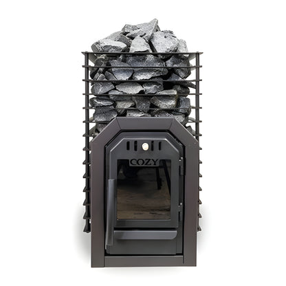 Cozy Heat Quattro Thru-Wall Wood Burning Sauna Stove - 4745010348266