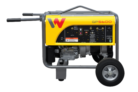 Wacker Neuson GP5600A Portable Generator w Wheel Kit #5100041979
