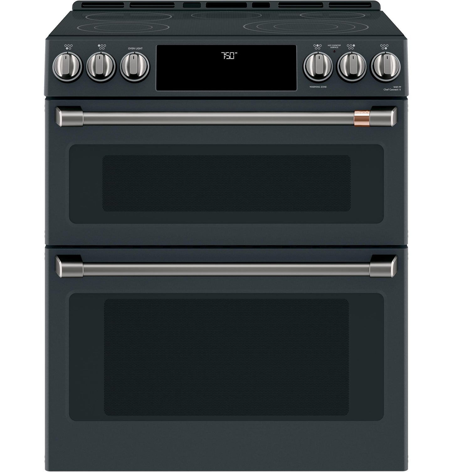Café Front Control Electric Knobs and Handles - Brushed Black - CXFCEHKPMBT-KT