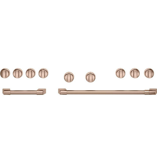CAFE Café 48" Brushed Copper Handle Knob Set for Pro Range and Rangetop - CXPR8HKPTCU-KT