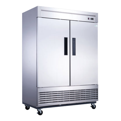 Chef AAA -Commercial 55" Reach-In Refrigerator Solid 2 Door 40 cu.ft. NSF - T55R
