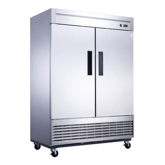 Chef AAA -Commercial 55" Reach-In Refrigerator Solid 2 Door 40 cu.ft. NSF - T55R
