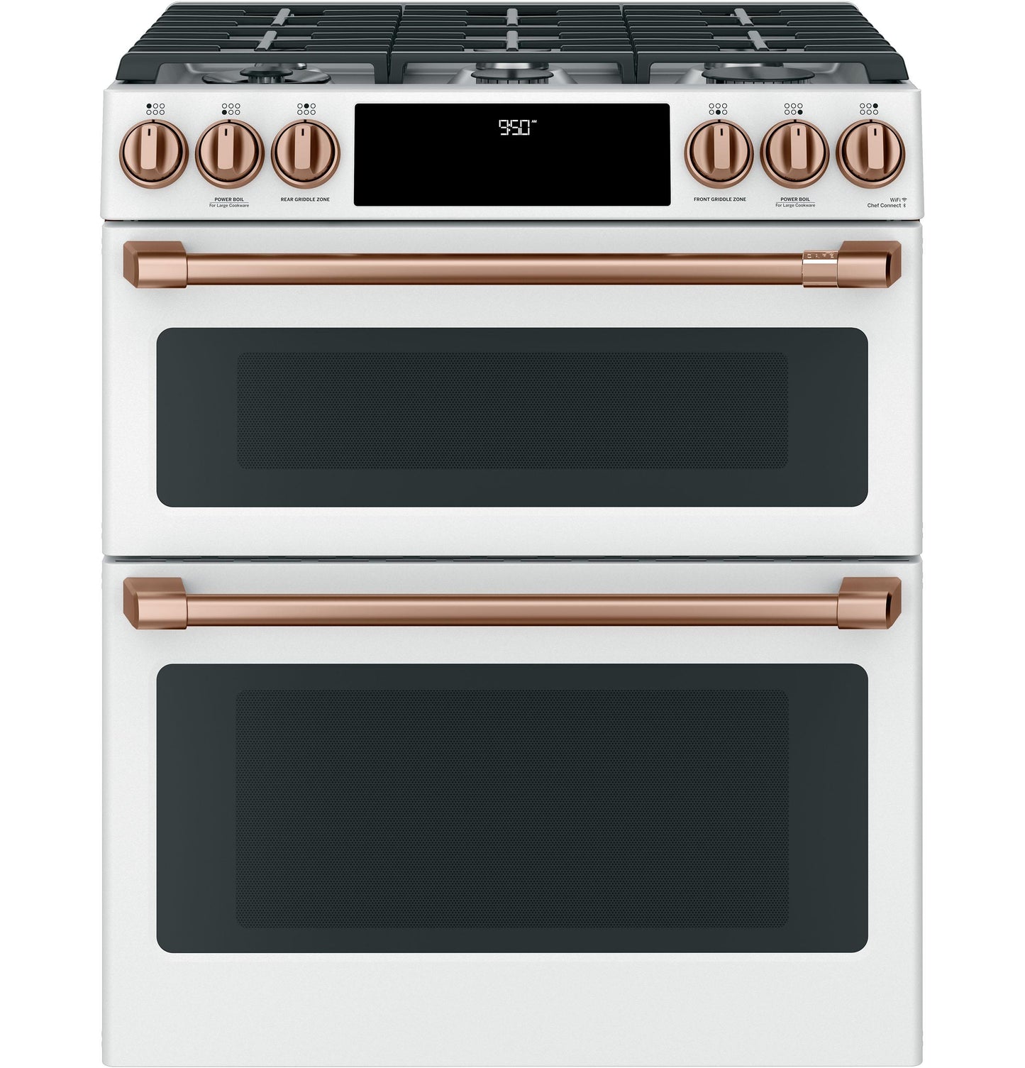 Café Front Control Gas Knobs and Handles - Brushed Copper - CXFCGHKPMCU-KT