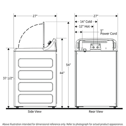 GE APPLIANCES GTW325ASWWW GE(R) 4.0 cu. ft. Capacity Washer with Stainless Steel Basket and Water Level Control&#x200B; - GTW325ASWWW-KT