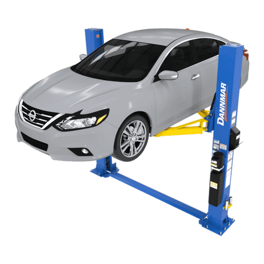 Dannmar D2-8F 8,000-lbs. Capacity Two-Post Lift / Floorplate / Includes Stackable Pads