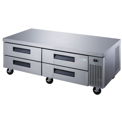 Chef AAA - Commercial 72" Chef Base Refrigerator 4 Drawer 1100lbs Capacityn  - TCB72-D4
