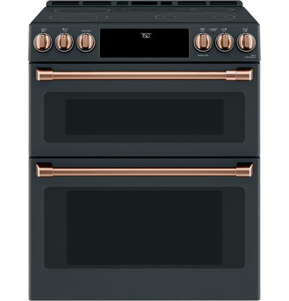 Café Front Control Electric Knobs and Handles - Brushed Copper - CXFCEHKPMCU-KT