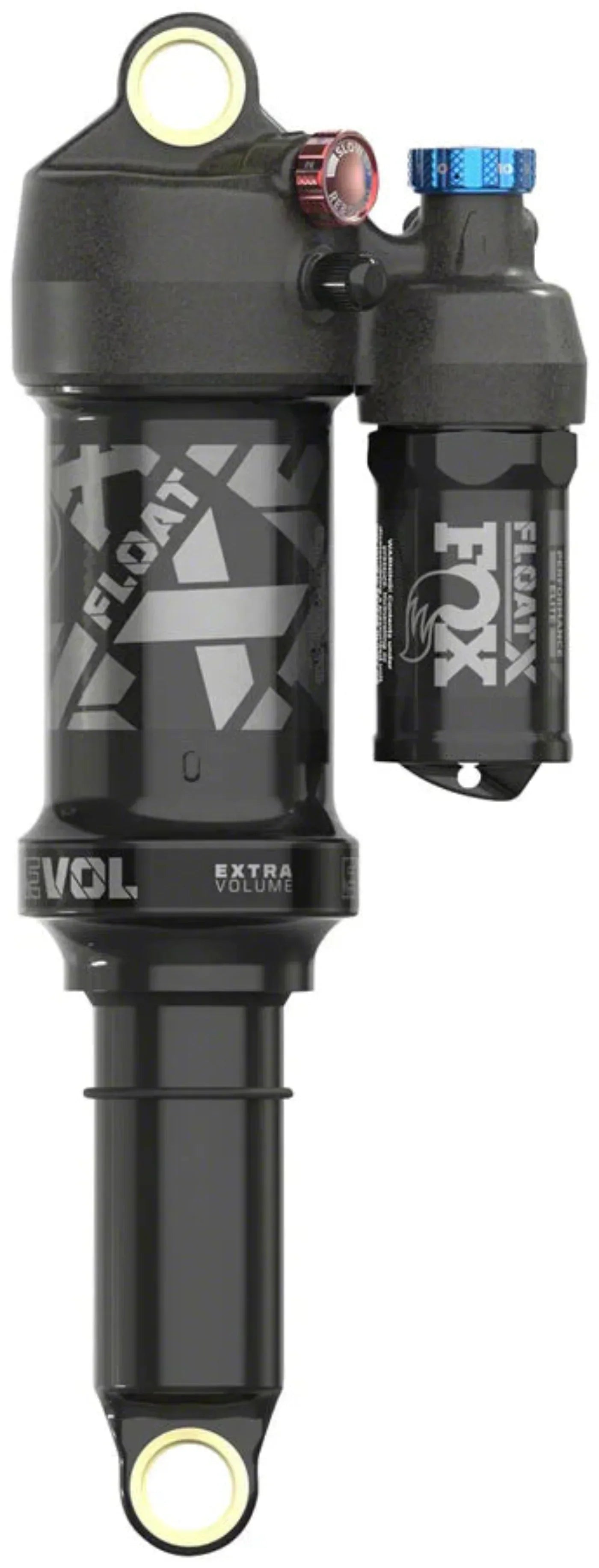 FOX DPX2 Float Performance Elite Rear Shock - Metric, 210 x 55 mm, EVOL LV, 3-Position Lever, Black Anodized - SHK-FOX-DPX2-ELITE
