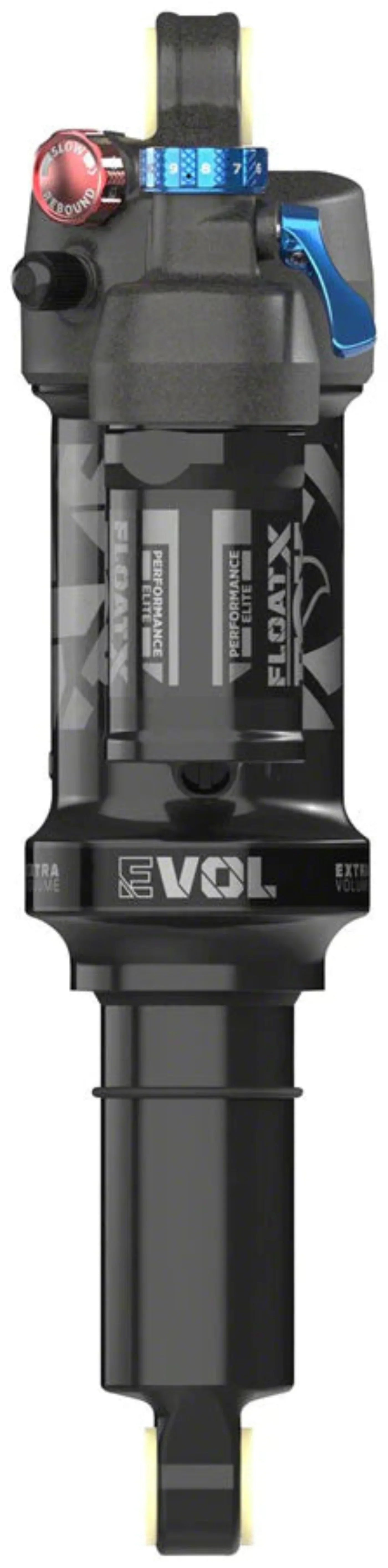 FOX DPX2 Float Performance Elite Rear Shock - Metric, 210 x 55 mm, EVOL LV, 3-Position Lever, Black Anodized - SHK-FOX-DPX2-ELITE