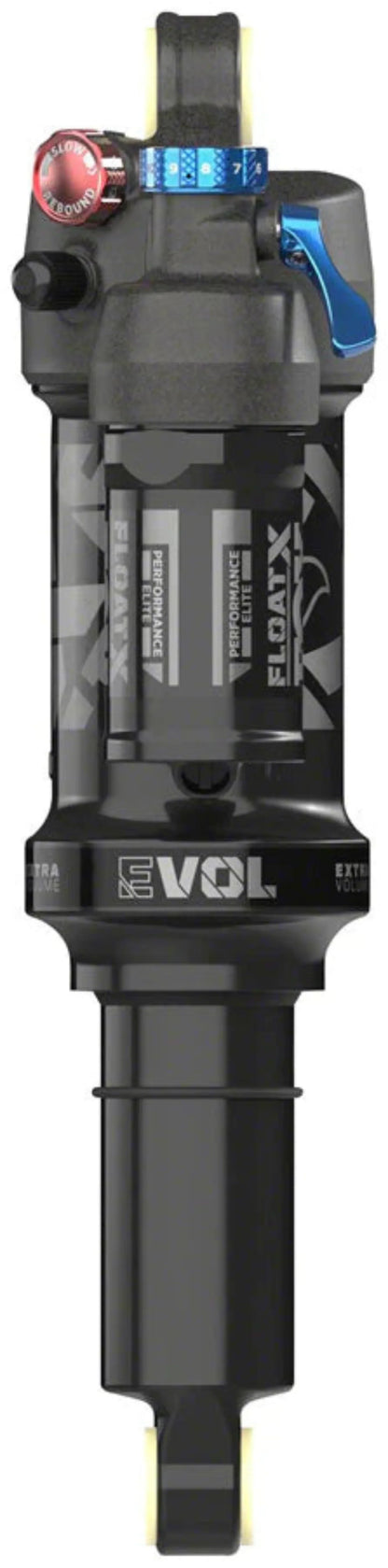 FOX DPX2 Float Performance Elite Rear Shock - Metric, 210 x 55 mm, EVOL LV, 3-Position Lever, Black Anodized - SHK-FOX-DPX2-ELITE