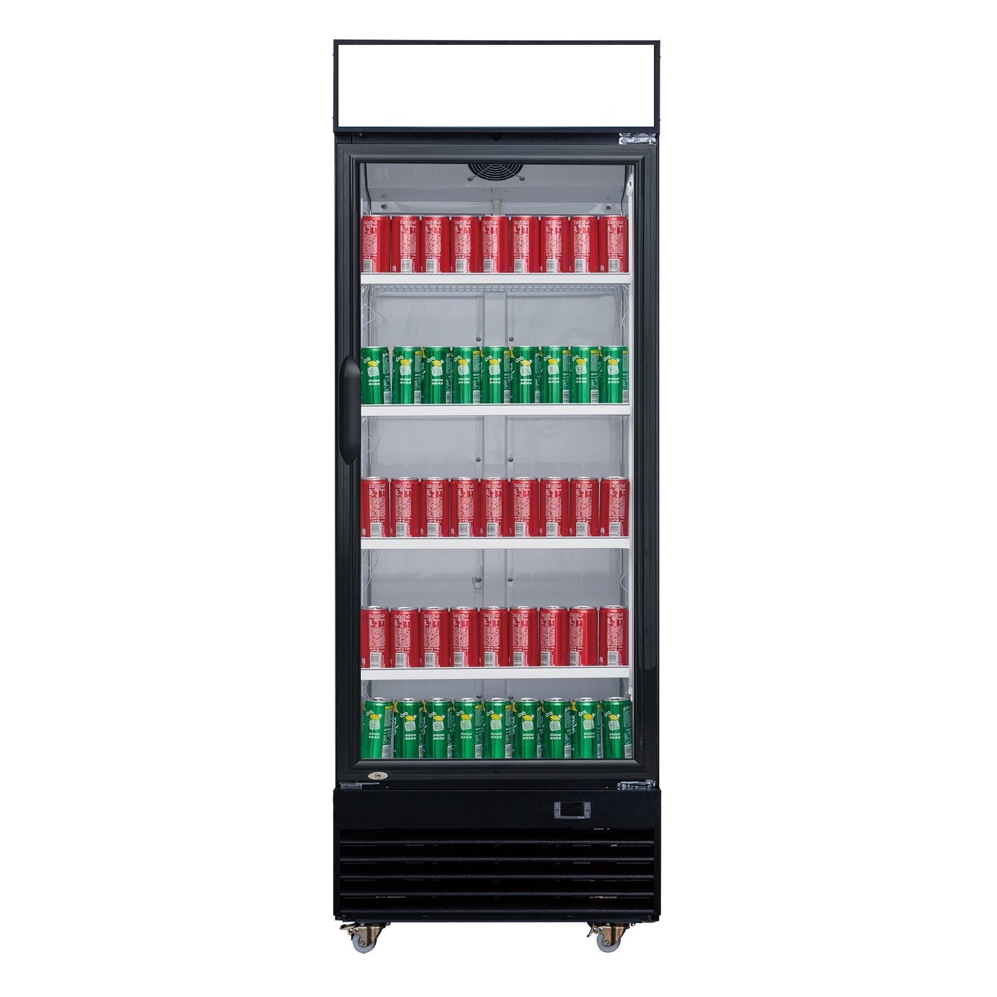 Chef AAA - Commercial Single Glass Swing Door Merchandiser Refrigerator - TSM-12R