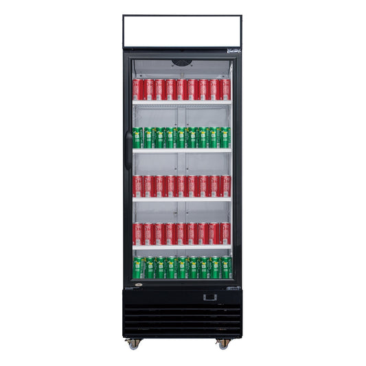 Chef AAA - Commercial Single Glass Swing Door Merchandiser Refrigerator - TSM-12R