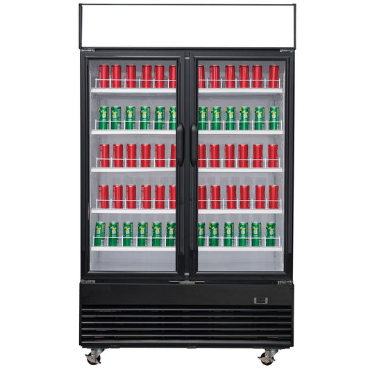 Chef AAA -Commercial 47" 2 Glass Door Refrigerator 41.2 cu. ft. - TSM41R